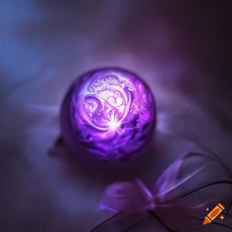 Glowing Purple Magic Orb With Elven Inscriptions On Craiyon