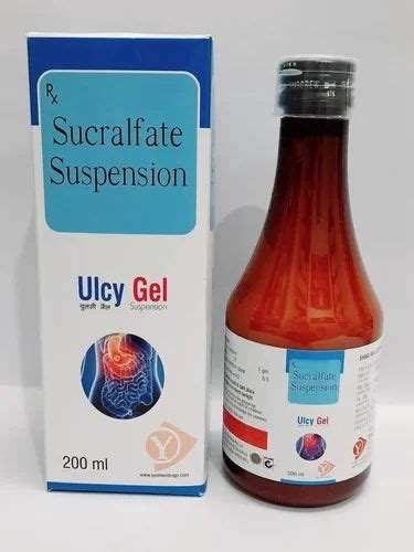 Sucralfate Suspension Ulcy Gel For Treats Stomach Ulcers Packaging Size 200 Ml At ₹ 153