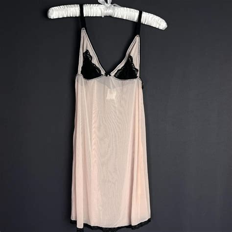 Sheer Nude And Black Lingerie Babydoll Depop