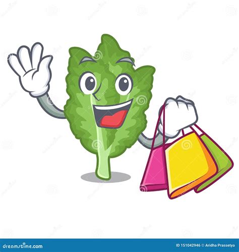 Shopping Green Mustard In The Cartoon Fridge Stock Vector