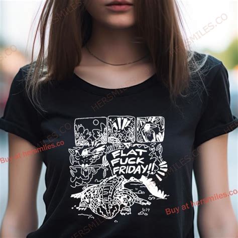 Flat Fuck Friday Cartoon Shirt Hersmiles