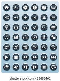 Control Panel Icons Stock Vector (Royalty Free) 23488462 | Shutterstock