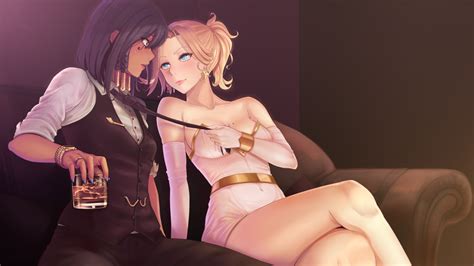 Wallpaper Mercy Overwatch Pharah Overwatch Cleavage 3000x1688