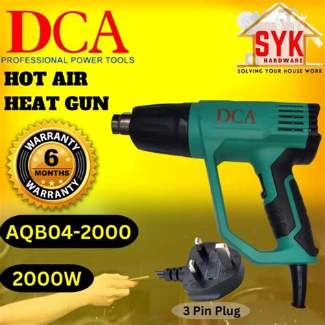 SYK DCA AQB04 2000 Electric Heat Gun Hot Air Heater Electric Hot Glue Gun Mesin Kipas Angin