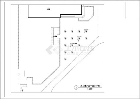 某地区大型某发电厂景观平面cad设计施工完整图纸水电站土木在线