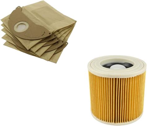 FIND A SPARE Filter Set Contains 5 Pack Paper Filter Bags 1 Cartridge