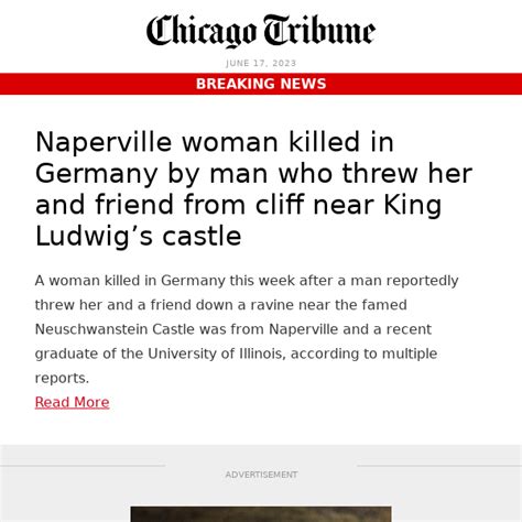 Naperville Woman Killed In Germany Near King Ludwigs Castle Chicago