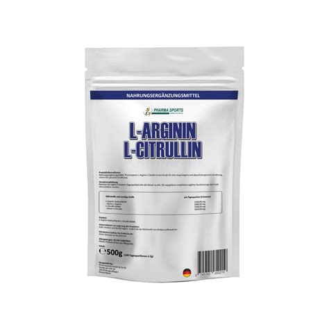 Pharmasports - L-Arginin + L-Citrullin Pulver Mix 500g günstig