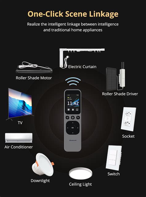 Zemismart Tuya Wifi Zigbee Ble Ir Central Remote Control With Hd Touch