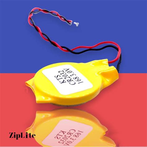 Батарейка (элемент питания) BIOS (CMOS) CR2032 с коннектором и скотчем ...