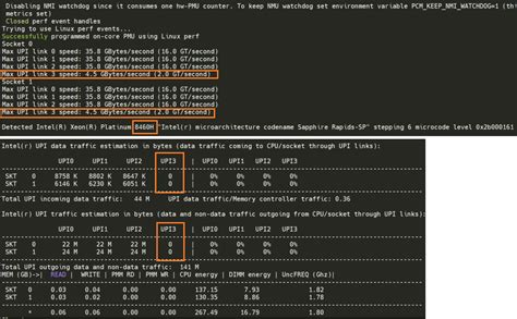 4 UPI ports detected, but "Max UPI link 3" drop and UPI 3 no data ...