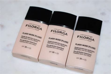 Filorga Flash Nude Fluid Review Swatches Before After