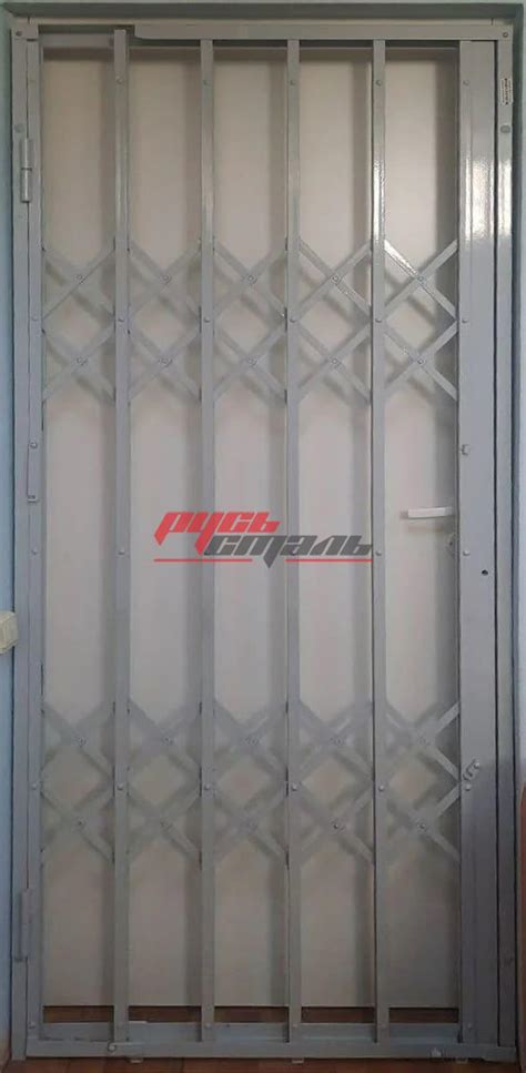 Раздвижная решетчатая дверь с поворотной створкой, купить в Москве
