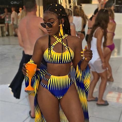 Bikini African Print 2019 New Two Pieces Bath Suits Bikini Set Sexy Swimwear Swimsuit High Waist