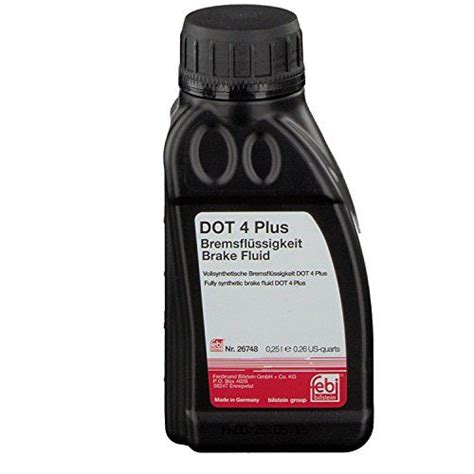 febi bilstein 26748 Bremsflüssigkeit DOT4 Plus, 0,25 Liter | Brake ...
