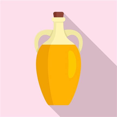 Premium Vector Olive Oil Bottle Icon Flat Illustration Of Olive Oil