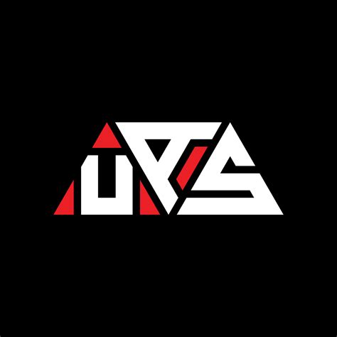 diseño de logotipo de letra triangular uas con forma de triángulo