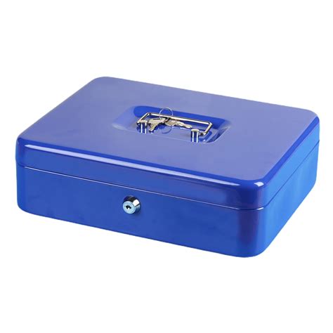 Aqzb Metal Money Box With Lock And 2 Keys Fireproof Cash Safe Box