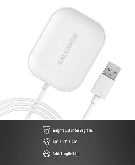 Galvanox Wireless Charging Station For Apple Airpod Pro White Encased