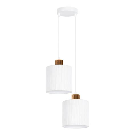 Suspension Filaire Bizo Xe W V Blanche Cuivre Lumimania