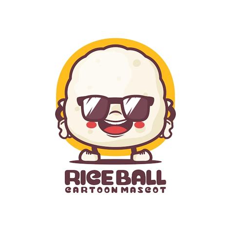 Premium Vector Rice Ball Cartoon Mascot Food Vector Illustration