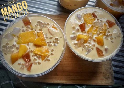 Resep Creamy Sago Mango Oleh Indri Nurfitriani Cookpad