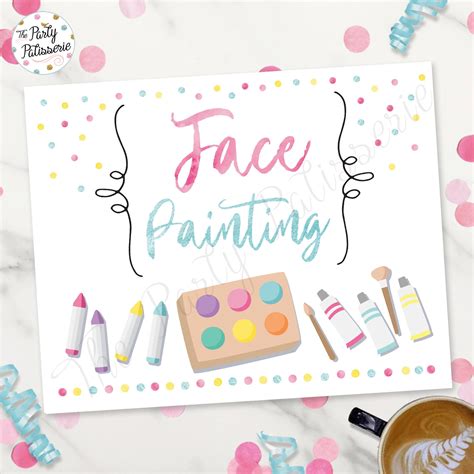 Face Painting Sign / Digital File / Printable / Custom / | Etsy