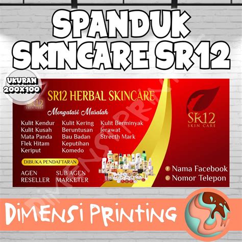 Jual Spanduk Banner Backdrop Skincare Sr Murah Shopee Indonesia