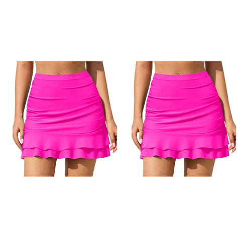 Kcodviy Pcs Swim Skirt For Women Bikini With Underwire Support Bathing Suit Bottoms High