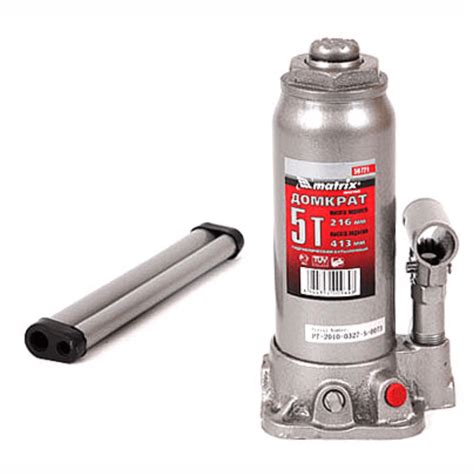 Домкраты на 5 тонн: обзор бутылочных и других видов. Как выбрать?