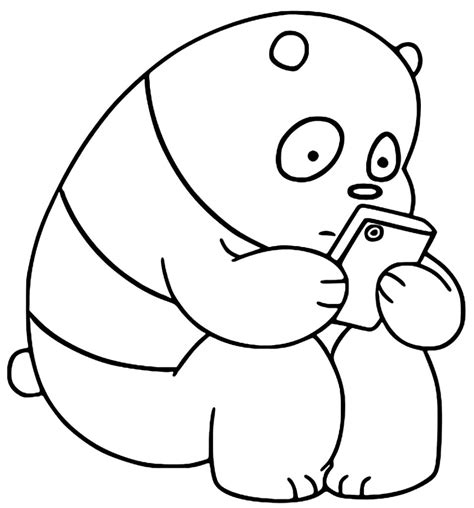 Desenhos Sem Colorir - Desenhos de Urso Sem Curso para colorir - Bora Colorir