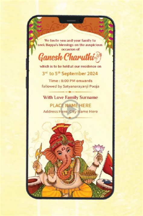 Ganesh Puja Invitation Card Designing Service At ₹ 499per Service In