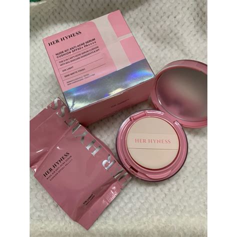 Her Hyness Nude Air Anti acne Serum Cushion SPF PA เบอร N light Shopee Thailand