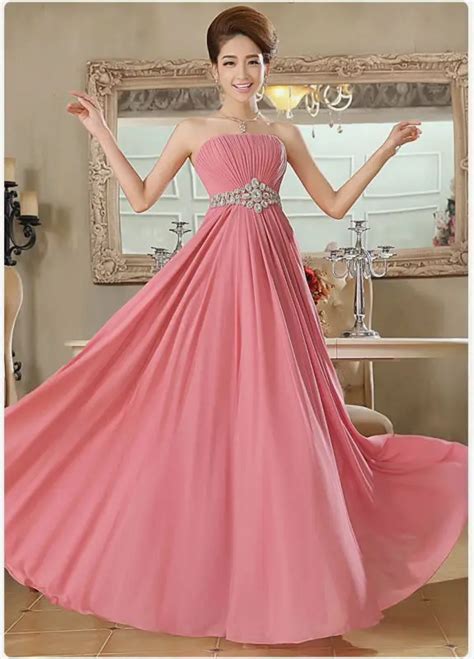 Pink Lace Chiffon Maxi Dress Sexy Plus Size Evening Dresses 2015 Summer