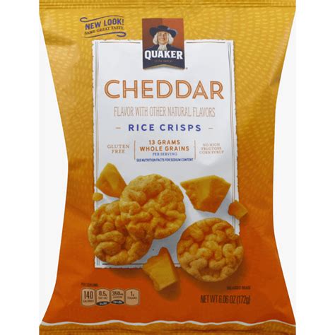 Quaker Rice Crisps Cheddar Shop Super Food Plaza
