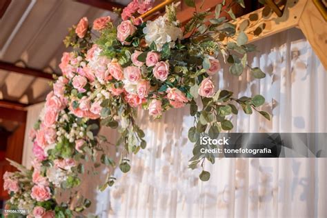 beautiful wedding flower background stock photo  image
