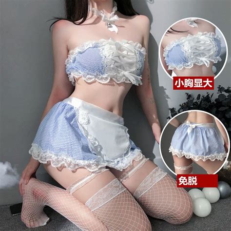 Ready Stock Sexy And Hot Uniform Maid Lingerie Set Shopee Malaysia