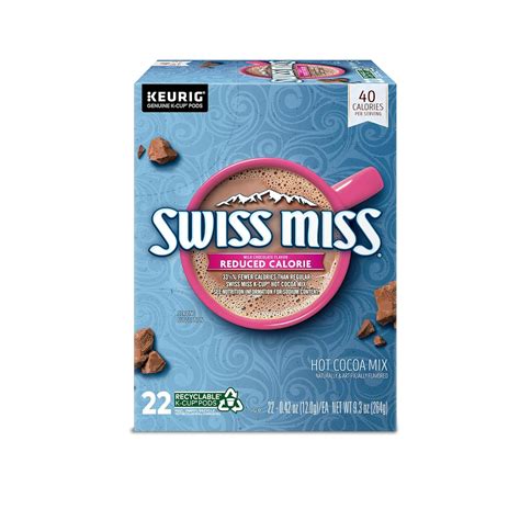 Swiss Miss Hot Cocoa Variety Pack Keurig Single Serve Hot Chocolate K Cup Pods 40 Count