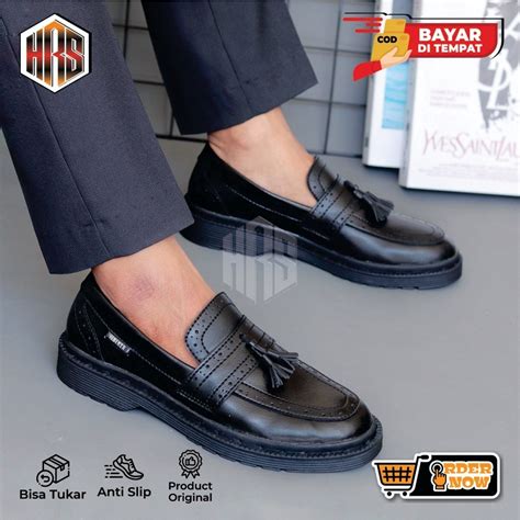 Jual Hrs Raize Sepatu Loafers Docmart Pria Casual Formal Pantofel