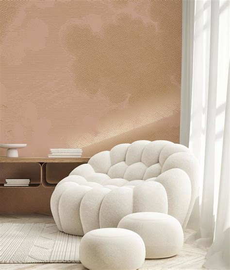 KEK Amsterdam Gold Engraved Clouds Nude Wallpaper MW X Cm LIVING AND CO