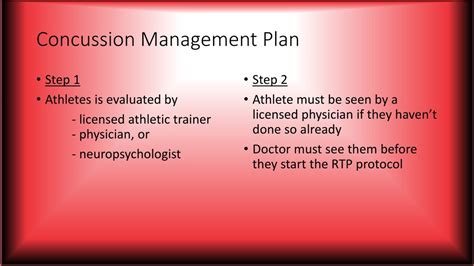Ppt Concussion Management And Return To Play Guidelines Powerpoint