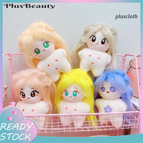 Po Cm Naked Cotton Doll Colorful Hair Diy Hairstyles Cute Big Eyes Anime Girl Doll