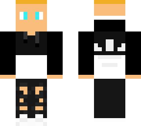 boy in black hoodie | Minecraft Skins