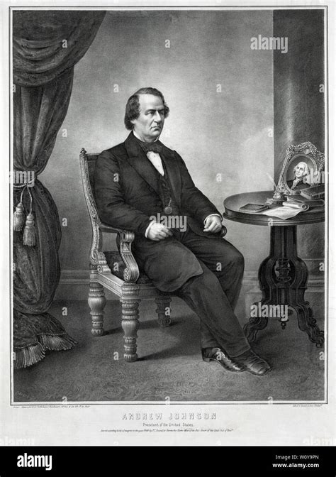 Vintage Portrait Of Andrew Johnson Hi Res Stock Photography And Images