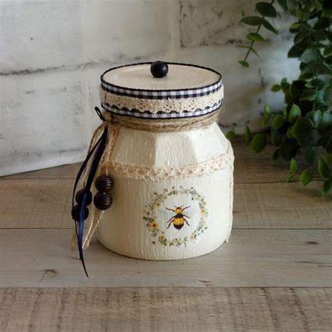 Bumble Bee Jar Etsy