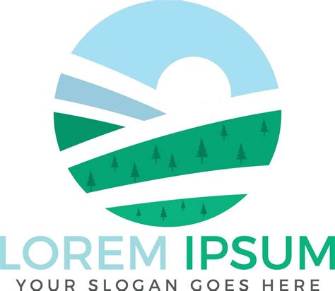 Landscape Vector Logo Design 11714804 Vector Art At Vecteezy