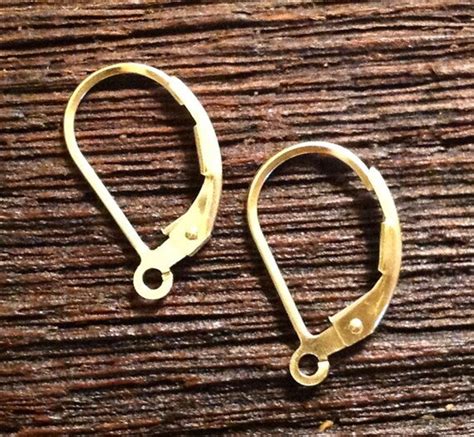 Gold Filled Leverback Earwires 21 Gauge 1 Or 3 Pair Latching Hinged Ear