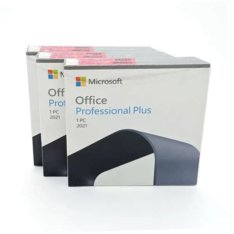 MICROSOFT OFFICE 2021 Professional Plus Key-in-Box lebenslang ...