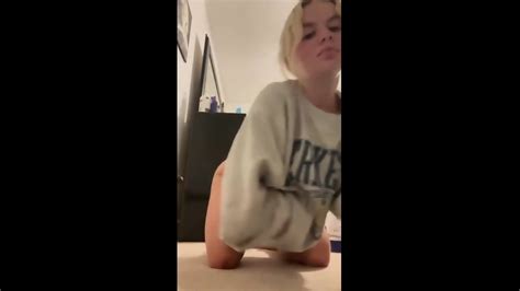 Blonde Flashing And Teasing