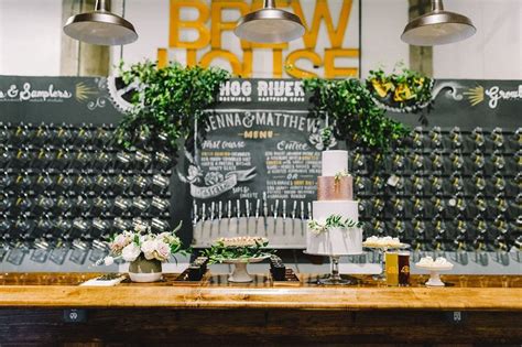Urban And Romantic Wedding At Hog River Brewery In Hartford